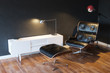 Black Cozy Leather Armchair In Modern Interior 3d Version