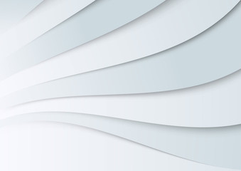 Canvas Print - Transparent wavy banner template