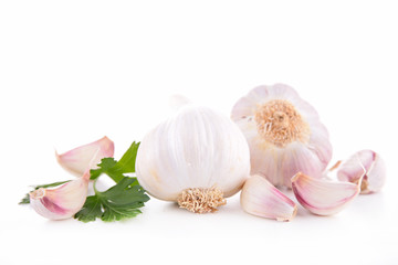 Wall Mural - garlic bulb isolated