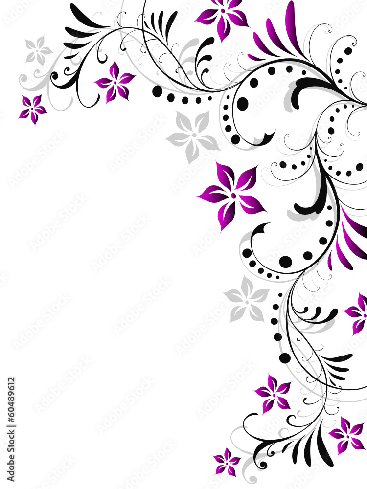 floral,blatt,blume,blätter,blüte,rahmen,pflanze,vorlage,vektor, Stock-vektor