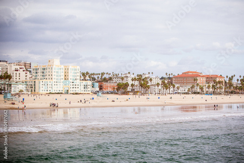 Naklejka samoprzylepna Santa Monica Beach Front