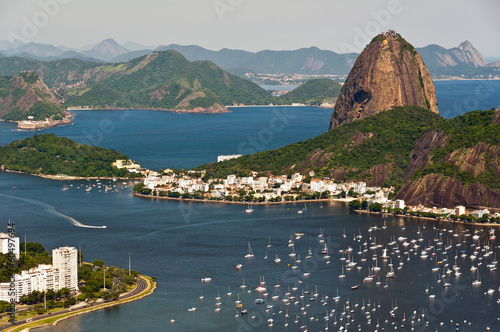 Board z aluminiowym obramowaniem Góra sugarloaf, Rio de Janeiro, Brazylia