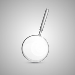 Poster - Magnifying Glass Isolated on Grey Background