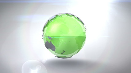 Aufkleber - Revolving green earth