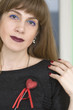 © Malyeuski Dzmitry - Portrait young woman. Symbol love Valentine's day