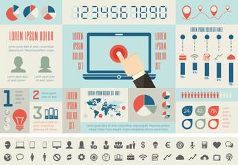 Wall Mural - it industry infographic elements. vector illustration eps 10.