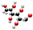 Illustration of a glucose molecule