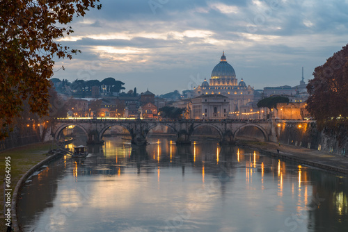 Board z aluminiowym obramowaniem Roma san pietro i tiber