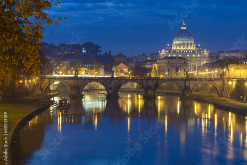 Board z aluminiowym obramowaniem Roma san pietro i tiber