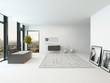 © XtravaganT - Pure clean white bathroom interior with bathtub