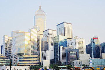 Poster - Financial district of Hong Kong