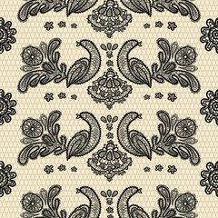 seamless pattern lace birds