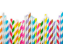 Striped drink straws