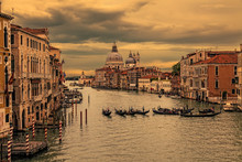 Grand Canal In Venice At Sunset. (HDR Image)