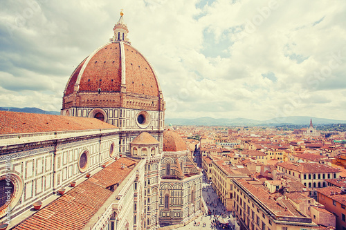 Plakat na papierze fotorealistycznym Pejzaż florencji