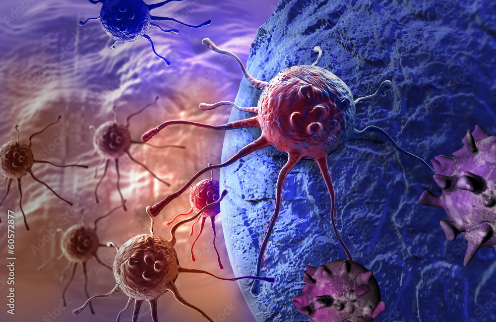 cancer cell - obrazy, fototapety, plakaty 