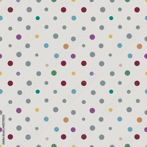 Naklejka - mata magnetyczna na lodówkę polka dots seamless background,vector Illustration