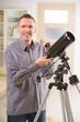 © Monika Wisniewska - Man with telescope