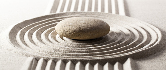 mineral garden for contemplation and steadiness