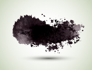 Aufkleber - Abstract grunge artistic blot