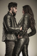 © Viorel Sima - young fashion man and woman looking at each other