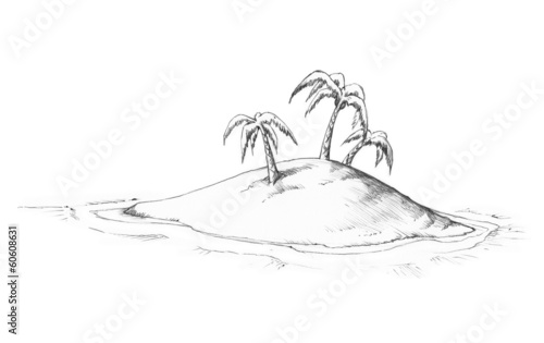 einsame Insel kaufen Sie diese Illustration und finden