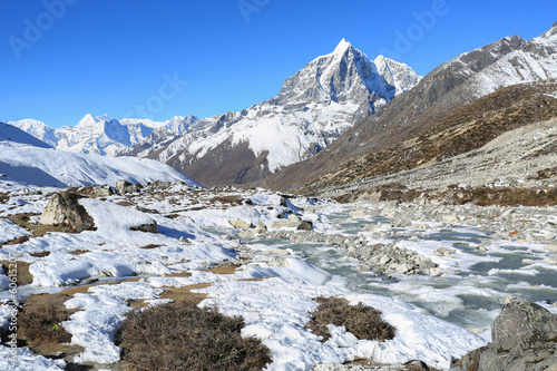 Tapeta ścienna Lodowiec obok everest basecamp z Everest trek