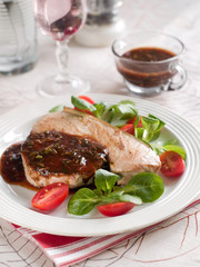 Canvas Print - Grilled tuna steak