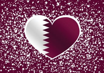 Fototapete - Qatar Flag themes idea design