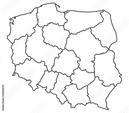 Dekoracja na wymiar  mapa-polski