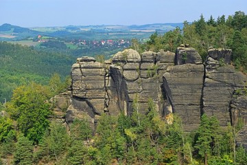 Canvas Print - Affensteine -mountains Affensteine 06