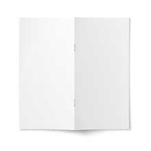 Brochure Cover Template On White Background.