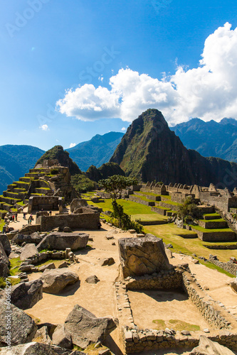 Board z aluminiowym obramowaniem Tajemnicze miasto - Machu Picchu, Peru, Ameryka Południowa.