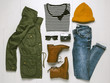 © bonninturina - Overhead of essentials hipster woman.