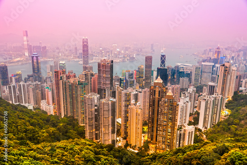 Naklejka samoprzylepna Hongkong.