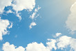 © JenkoAtaman - background. beautiful blue sky with clouds