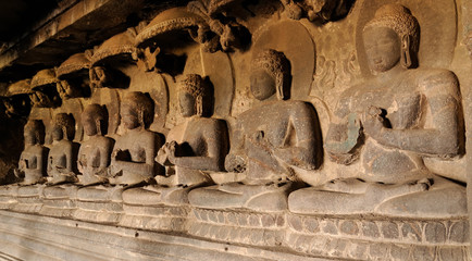 India, Ellora Buddhist cave