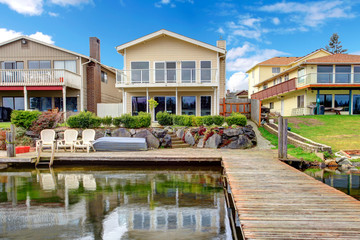 Backyard view from dock