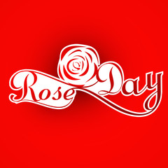Wall Mural - beautiful rose day for valentine week heart colorful background