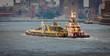 Tugboat on East River, New York.