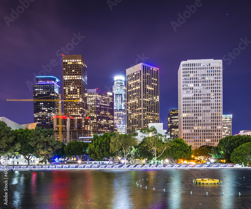 Naklejka samoprzylepna Centrum los angeles, California cityscape