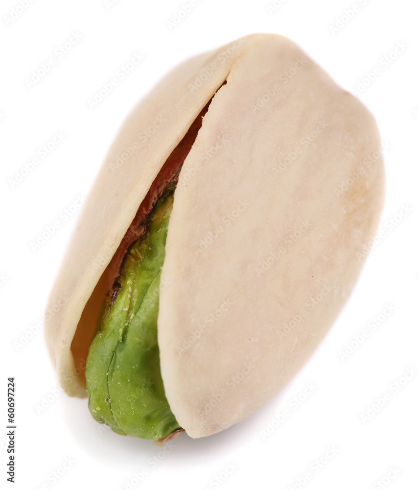 Pistachio nut isolated on white