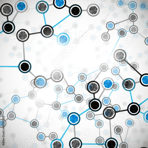 Tapeta ścienna na wymiar molecular structure