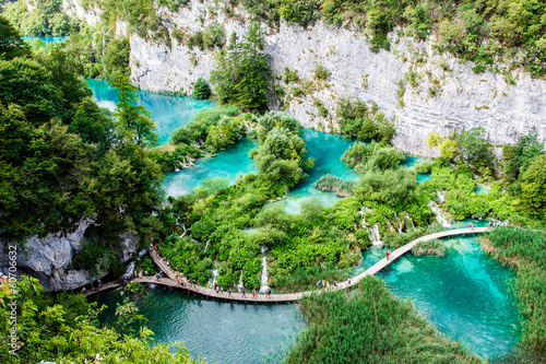 Plakat na papierze fotorealistycznym Park Narodowy Plitvice, Chorwacja