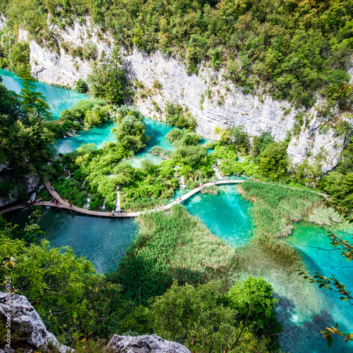 Plakat na papierze fotorealistycznym Park Narodowy Plitvice, Chorwacja