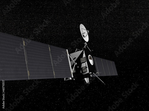 Fotoboard na płycie Rosetta sondy - 3d render