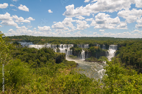 Board z aluminiowym obramowaniem Iguassu wodospady graniczące z Argentyną Brazylia