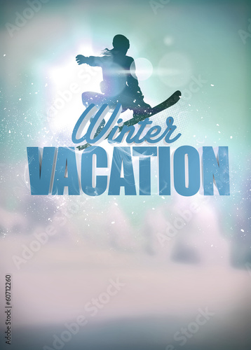 Board z aluminiowym obramowaniem Tło snowboardowe
