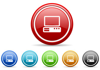 Poster - computer icon vector set