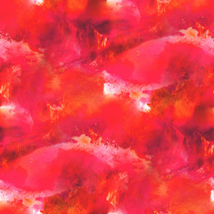 Sticker - texture watercolor pink, orange seamless